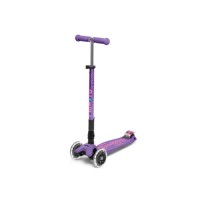 Самокат Micro Maxi Deluxe Foldable LED фіолетовий (MMD100)