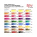 Акварельні фарби Rosa Gallery Bontanical, 35 кольорів 2,5мл, кювета, Індіго (4823098540724)
