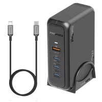 Зарядний пристрій Promate 3xUSB-C + USB-A (ganport-140w.black)