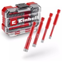 Свердло Einhell по кахелю та склу, трубчасті, 5/6/8/10мм, XS-Case, 4шт, 0.12кг (500404)