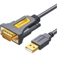 Кабель для передачі даних USB to COM M 1.5m DB9 RS-232 CR104 black Ugreen (20211)