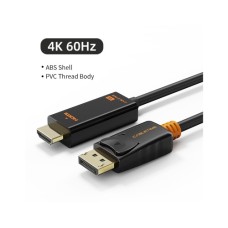 Кабель мультимедійний DisplayPort M to HDMI M 1.8m V1.2 4K60Hz Cabletime (CA915316)