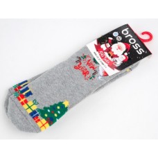 Шкарпетки дитячі Bross махрові новорічні (10968-2-4-rgray)