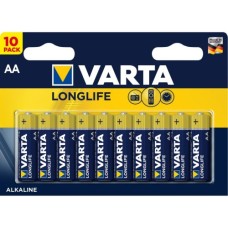 Батарейка Varta AA Varta Longlife лужна * 10 (04106101461)