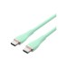 Дата кабель USB-C to USB-C 1.5m 100W Silicone Light Green Vention (TAWGG)