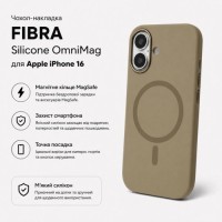 Чохол до мобільного телефона BeCover FIBRA Silicone OmniMag Apple iPhone 16 Brown (716224)