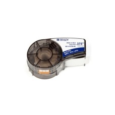 Стрічка для принтера етикеток Brady M21-375-595-BL, vinyl, 9.53mm/6.4m. White on Blue (M21-375-595-BL)