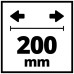 Стрічкова пила Einhell TC-SB 200/1, 250W, 1400об/хв, 900м/хв, стіл 305x305мм, виліт 200мм (4308009)