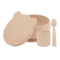 Набір дитячого посуду MinikOiOi BLW Set I - Bubble Beige (101070057)