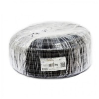 Труба гофрована з протяжкою D16/10.7 мм, PVC, УФ стійка, чорна, бухта 50м Kopos (1416ED_F50D)