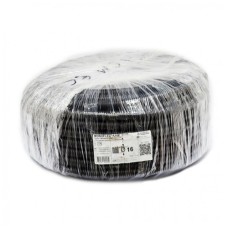 Труба гофрована з протяжкою D16/10.7 мм, PVC, УФ стійка, чорна, бухта 50м Kopos (1416ED_F50D)