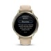 Смарт-годинник Garmin Venu 4 (41mm), Beige w/ Lunar Gold + Leather, GPS смарт-годинник (010-03013-03)