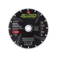 Круг відрізний Alloid Pro, алмазний, сегментний, ультратонкий, 230мм (DS-22230)