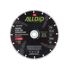 Круг відрізний Alloid Pro, алмазний, сегментний, ультратонкий, 230мм (DS-22230)