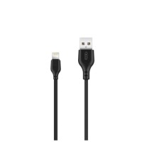 Дата кабель USB 2.0 AM to Lightning 2.0m 2.1A black XO (XO-NB-103-L-2-BK)