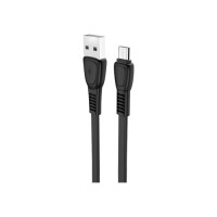 Дата кабель USB 2.0 AM to Micro 5P 1.0m 2.4A TPE X40 black HOCO (6931474711670)