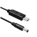 Кабель живлення USB to DC 5.5x2.5mm 9V 1.0m black ColorWay (CW-CBUD066-BK)