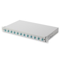 Патч-панель 1U 19", 12xLC duplex, incl, Splice Cass, OM3 Color Pigtails, Adapter Digitus (DN-96331/3)