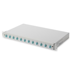 Патч-панель 1U 19", 12xLC duplex, incl, Splice Cass, OM3 Color Pigtails, Adapter Digitus (DN-96331/3)