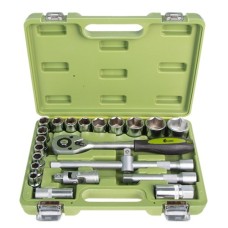 Набір торцевих головок Alloid 1/2", 22шт., 10-32мм (НГ-4022П)