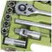 Набір торцевих головок Alloid 1/2", 22шт., 10-32мм (НГ-4022П)