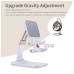 Підставка до планшета та телефона Knight Foldable Desk Mobile Phone Holder Stand (Alloy) White Essager (EZJZM-QS02)