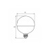 Лампочка Eurolamp G95 8W E27 2700K (LED-G95-08273(Amber))
