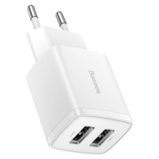 Зарядний пристрій Baseus Compact Charger 2U White (CCXJ010202)