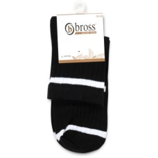 Шкарпетки дитячі Bross у рубчик (22721-13-black)