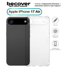 Чохол до мобільного телефона BeCover Anti-Shock Apple iPhone 17 Air Clear (713795)