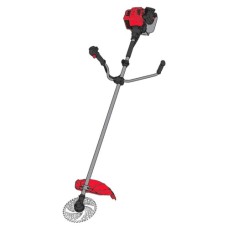 Тример садовий Vitals Master, BK 523n ES, 1.5kW/2.0к.с., 52см³, 25.5см, ніж/ліска 43см, електростартер, 9.7кг (243552)