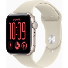 Смарт-годинник Apple Watch SE 3 2026 GPS 44mm Starlight Aluminium Case with Sand Sport Band - S/M (MJL34RK/A)
