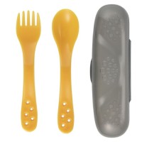 Набір дитячого посуду Canpol babies столові прибори в футлярі - бірюзовий (74/019_tur)