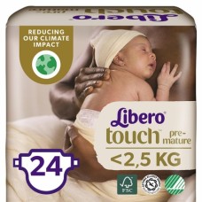 Підгузки Libero Touch Prema от 0 до 2.5 кг 24 шт (7322541069999)