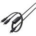 Дата кабель USB 2.0 USB-C 2in1 0.8m + sub 0.4m, 100W, C5-11 Acefast (6974316280149)