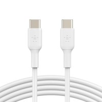 Дата кабель USB-C to USB-C 1.0m PVC white Belkin (CAB003BT1MWH)