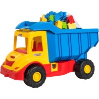 Спецтехніка Tigres "Multi truck" вантажівка з конструктором жовтий (39221)