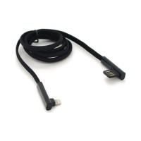 Дата кабель USB 2.0 AM to Lightning 1.0m 4.0A 90° corner black PZX (YT-PZX/V-113-M/B)