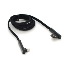 Дата кабель USB 2.0 AM to Lightning 1.0m 4.0A 90° corner black PZX (YT-PZX/V-113-M/B)