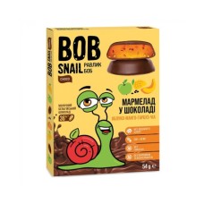 Мармелад Bob Snail Яблуко Манго Гарбуз Чіа в молочному шоколаді 54 г (1740486)