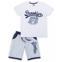 Набір дитячого одягу Breeze футболка "Brooklyn ATH" з шортами (8932-116B-white)