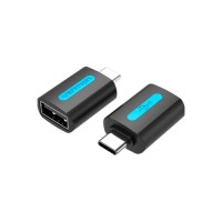 Перехідник USB 2.0 Type-C to USB AF (OTG) Vention (CDTB0)