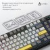 Клавіатура Ajazz AK980 V2 Gift Switch V2 Wireless/Bluetooth/USB UA Black/Grey/Yellow (AK980-V2-G-BGY)