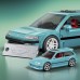 Конструктор Mattel Brick Shop Speed Honda Custom 90 Civic EF (JHF62)