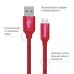 Дата кабель USB 2.0 AM to Micro 5P 2.0m red ColorWay (CW-CBUM009-RD)