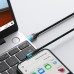 Дата кабель USB-C to Lightning 1.0m 20W 90° corner black/blue Baseus (CAVP000221)
