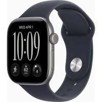 Смарт-годинник Apple Watch Series 12 GPS + Cellular 42mm Space Grey Aluminium Case with Navy Blue Sport Band - S/M (MJFX4RK/A)