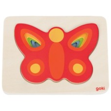 Розвиваюча іграшка Goki Пазл-вкладиш Метелик (57486G)