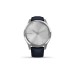 Смарт-годинник Garmin vivomove Luxe, S/E EU, Silver, Navy, Leather (010-02241-20)
