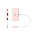 Концентратор J5create USB-C 3-in-1 1xHDMI + 1xUSB 3.2 + 1xUSB-C PD100W pink (JCA379ER-N)